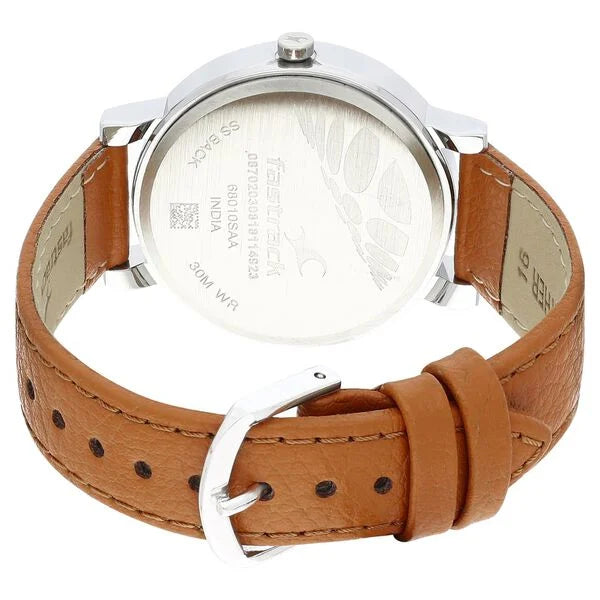Fastrack 68010SL06 | Fastrack Tropical Waters Quartz Analog Black Dial Leather Strap Watch for Girls