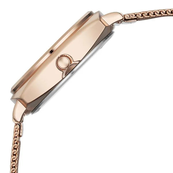 Fastrack 68043WM03 | Fastrack Stunners Quartz Analog Beige Dial Rose Gold Stainless Steel Strap Watch For Girls
