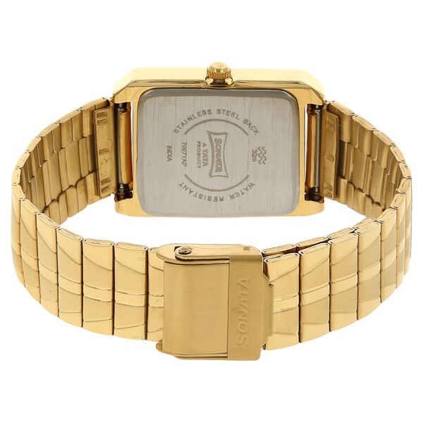 Sonata 7007YM | Sonata Quartz Analog White Dial Stainless Steel Strap Watch for Men