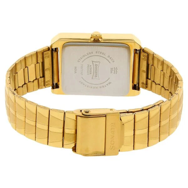 Sonata NN7007YM02 | Sonata Quartz Analog Champagne Dial Stainless Steel Strap Watch for Men