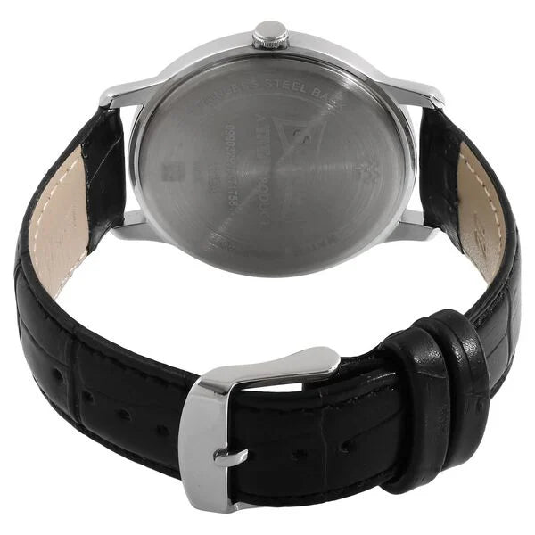Sonata NN7128SL01 | Sonata Quartz Analog Silver Dial Leather Strap Watch for Men