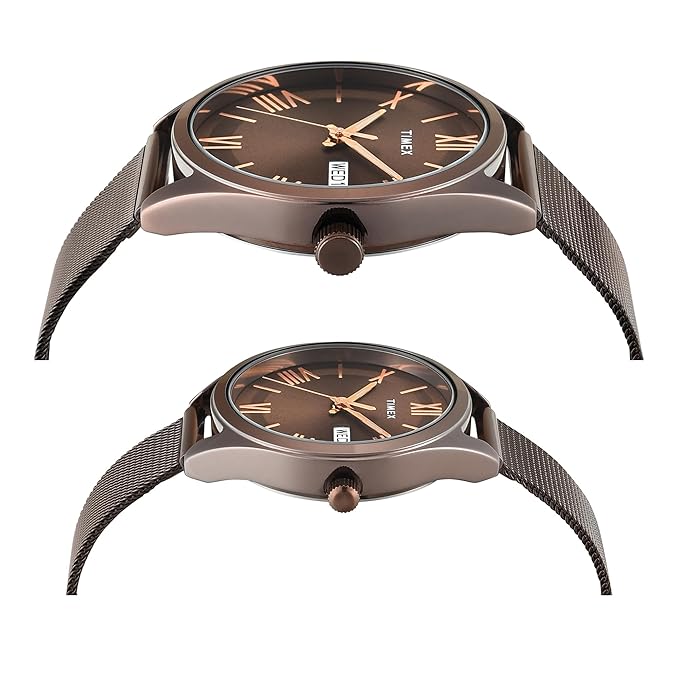 Timex TW00PR353 | TIMEX Trendline Brown Round Dial Analog