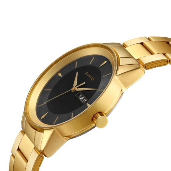 Sonata NR7133YM02 | Sonata Quartz Analog with Day and Date Grey Dial Stainless Steel Strap Watch for Men