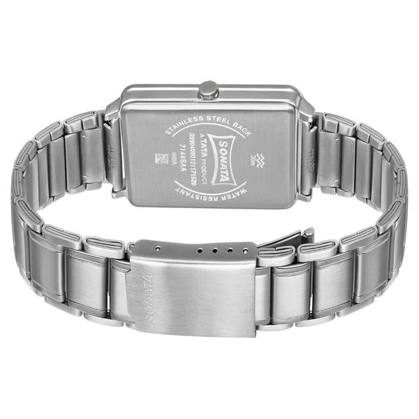 Sonata 7144SM01 | Sonata Quartz Analog Stainless Steel Strap Watch for Men