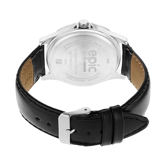 Sonata Epic EP1001SL02 | Sonata Leather Men Epic Gents Analog