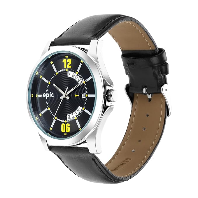 Sonata Epic EP10001SL03 | Sonata Leather Men Epic Gents Analog