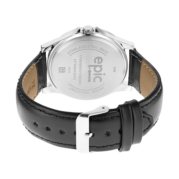 Sonata Epic EP10001SL03 | Sonata Leather Men Epic Gents Analog