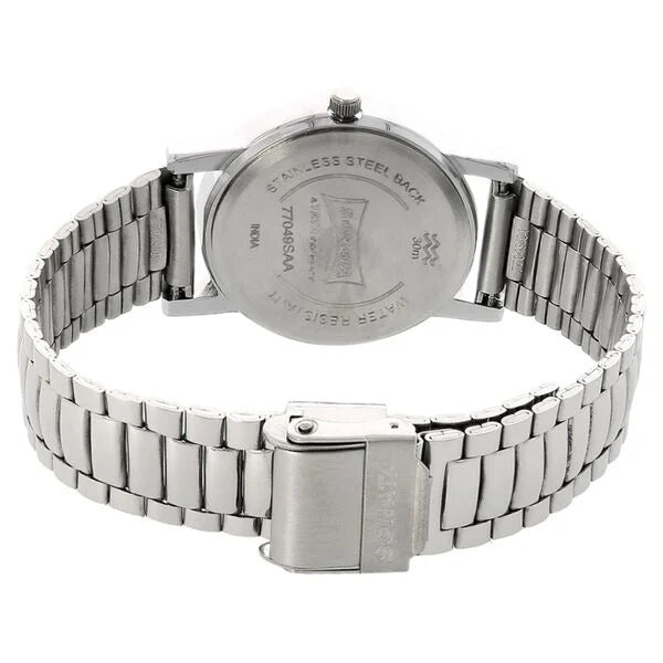 Sonata NP77049SM02 | Sonata Quartz Analog White Dial Stainless Steel Strap Watch for Men
