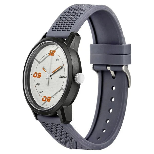 Sonata 77085PP09 | Sonata Quartz Analog PU Strap Watch for Men