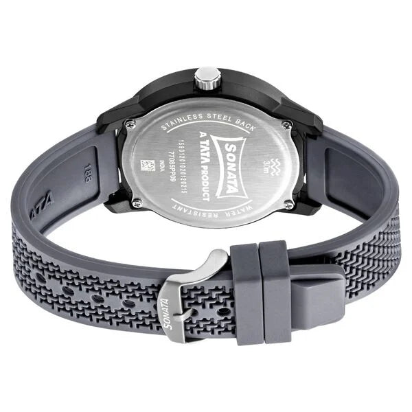 Sonata 77085PP09 | Sonata Quartz Analog PU Strap Watch for Men