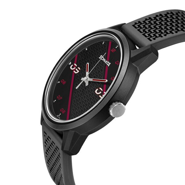 Sonata 77085PP10 | Sonata Quartz Analog PU Strap Watch for Men