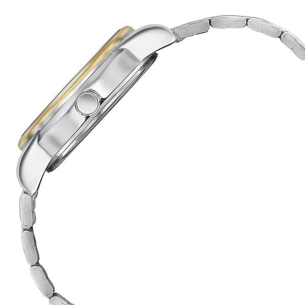 Sonata 77141BM01 | Sonata Quartz Analog with Day and Date White Dial Two Toned Stainless Steel Strap Watch For Men