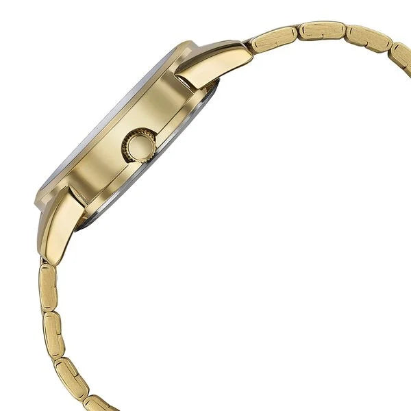 Sonata 77147YM02 | Sonata Quartz Analog with Day and Date Green Dial Golden Stainless Steel Strap Watch For Men