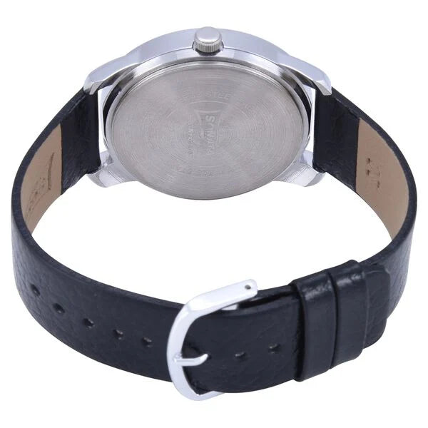 Sonata NP7924SL10 | Sonata Quartz Analog Black Dial Leather Strap Watch for Men