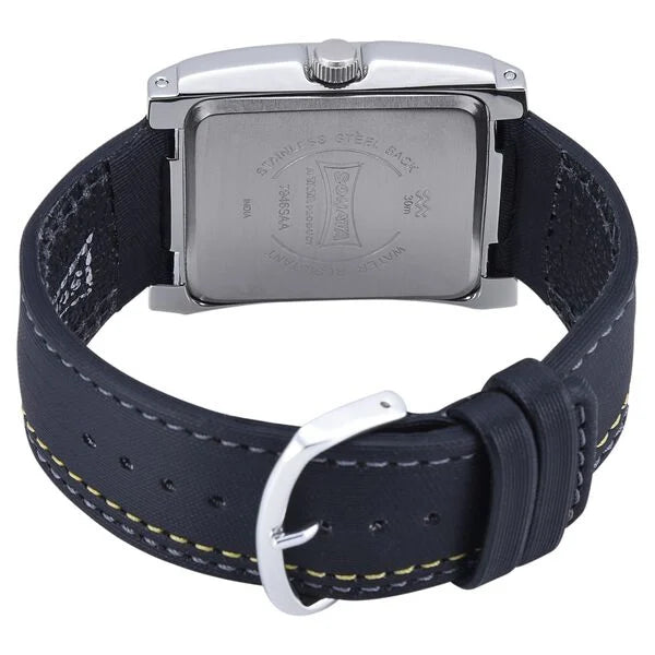 Sonata NJ7946SL01AC | Sonata Quartz Analog Yellow Dial Leather Strap Watch for Men