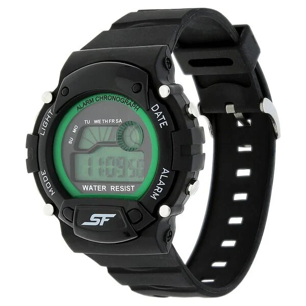 Sonata NS7982PP05 | SF Digital Dial Black Plastic Strap Watch for Men