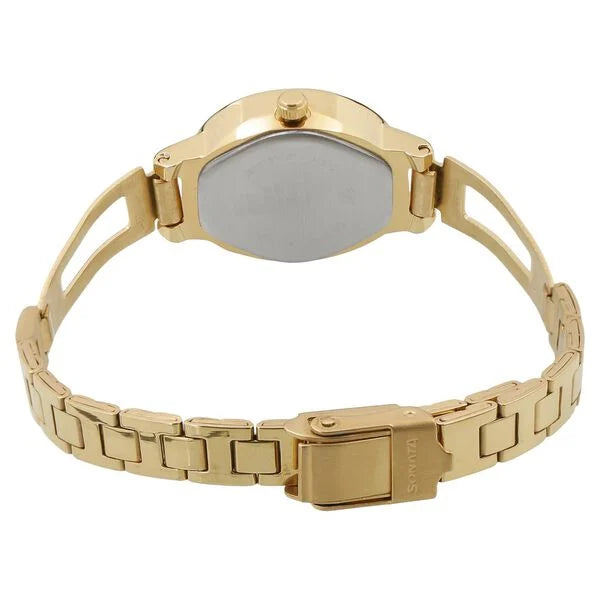 Sonata NS8085YM05 | Sonata Pankh Champagne Dial Women Watch With Stainless Steel Strap