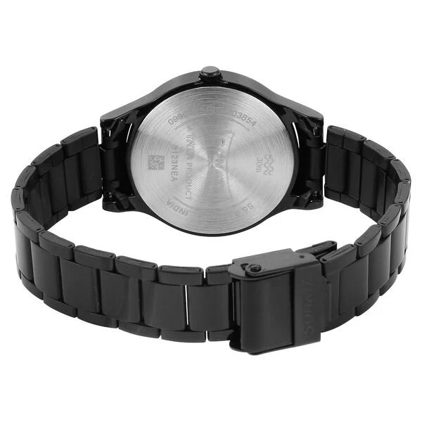 Sonata 8123NM01 | Sonata Quartz Analog Black Stainless Steel Strap for Women