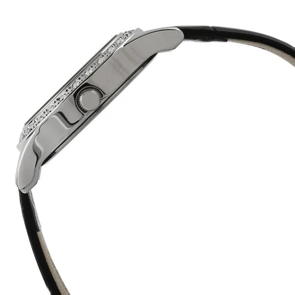 Sonata 8123SL03 | Sonata Stardust White Dial Women Watch With Leather Strap