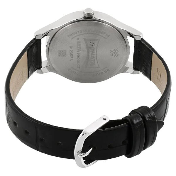Sonata 8123SL03 | Sonata Stardust White Dial Women Watch With Leather Strap
