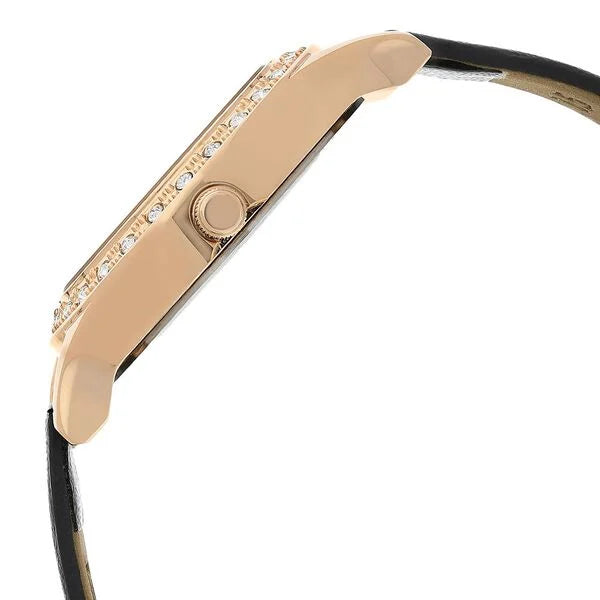 Sonata 8123WL01 | Sonata Blush Anthracite Dial Women Watch With Leather Strap