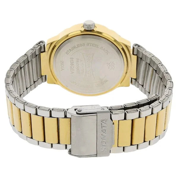 Sonata NK8138BM01 | Sonata Professional White Dial Women Watch With Stainless Steel Strap
