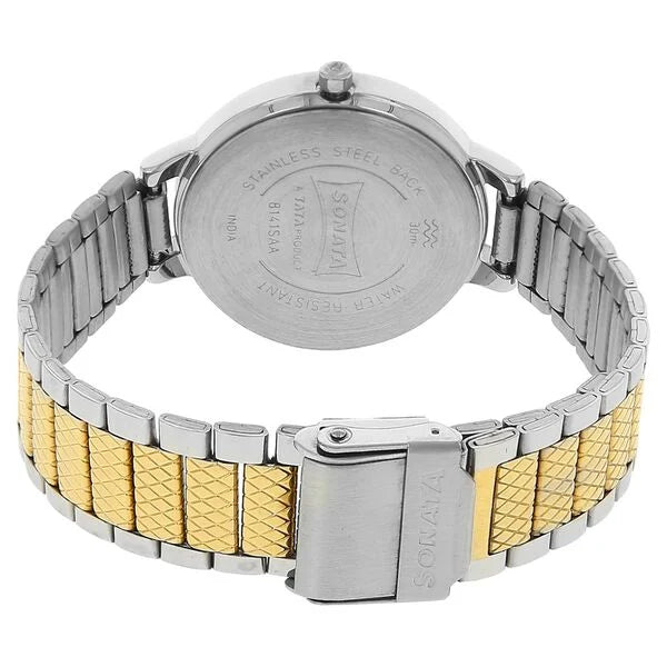 Sonata 8141BM01 | Sonata Elite Silver Dial Women Watch With Stainless Steel Strap