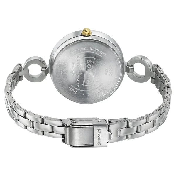 Sonata 8147BM03 | Sonata Wedding Champagne Dial Women Watch With Stainless Steel Strap