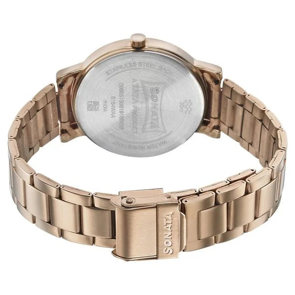 Sonata 8164WM01 | Sonata Play Blue Dial Women Watch With Stainless Steel Strap