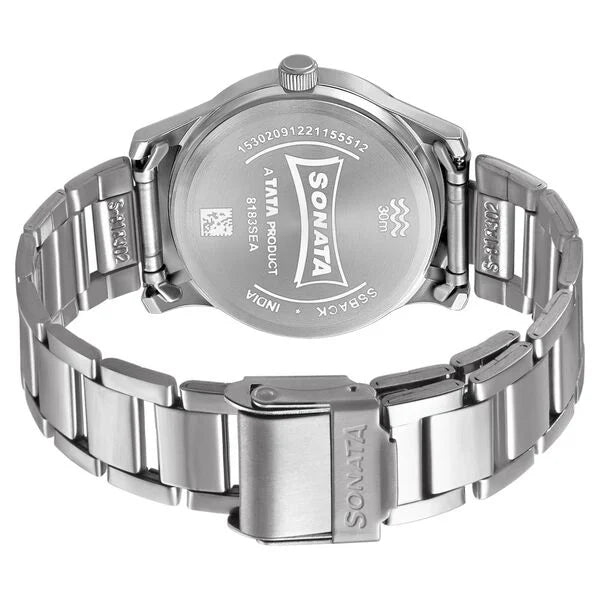 Sonata 8183SM02 | Sonata Women of Steel Silver Dial Metal Strap Watch for Women