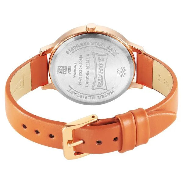 Sonata 87050WL01 | Sonata Play White Dial Watch for Women