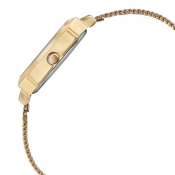 Sonata 87072WM02 | Sonata Modern Edit Quartz Analog Pink Dial Rose Gold Stainless Steel Strap Watch For Women