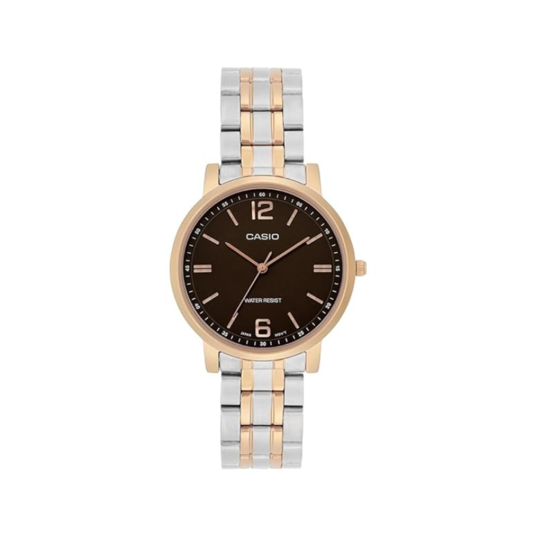 Casio LTP-SN5YSR-5A A2443 | Women Quartz Brown Dial Analog Stainless Steel Watch