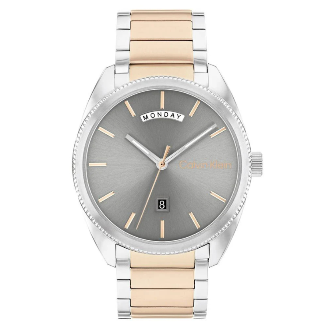 Calvin Klein 25200449 | Progress Men Quartz Grey Dial Analog Stainless Steel Watch