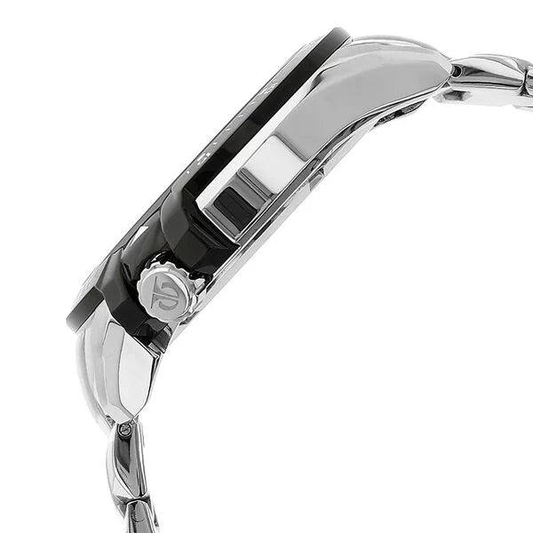 Titan 90042KM01J | Titan White Dial Analog with Day and Date Stainless Steel Strap watch for Men
