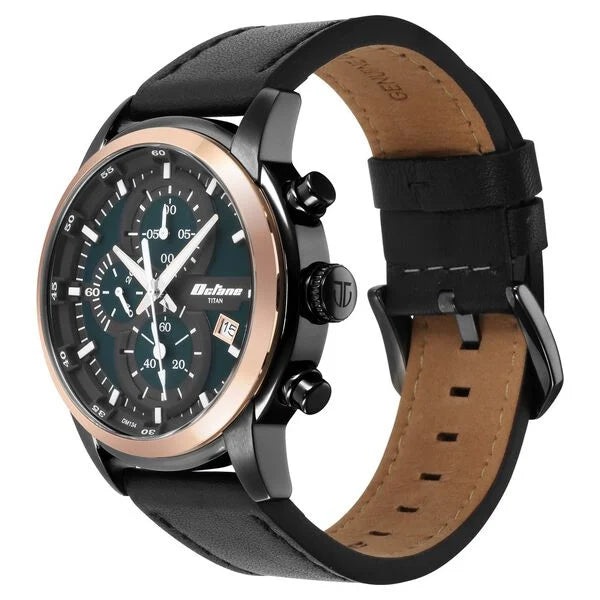 Titan 90086KL03 | Titan Octane Silver Dial Chronograph Watch for Men