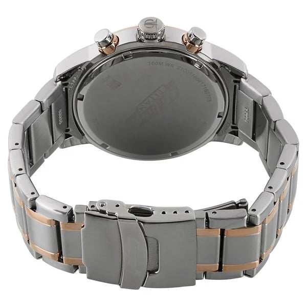 Titan 90086KM02 | Titan Octane Quartz Chronograph White Dial Stainless Steel Strap Watch for Men
