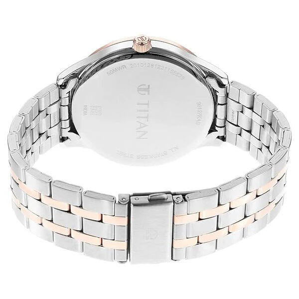 Titan 90127KM02 |  Titan Opulent Blue Dial Quartz Multifunction Stainless Steel Strap watch for Men