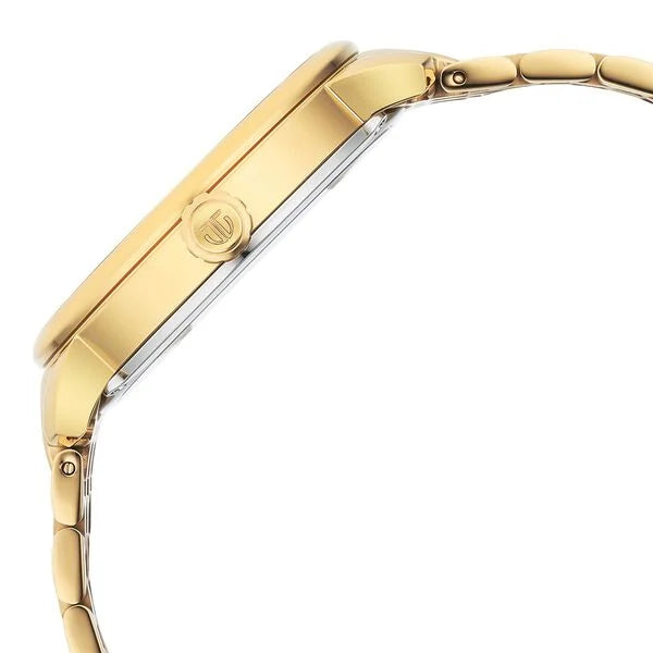 Titan 90158YM01 | Titan Mechanical Slimline Golden Dial Golden Stainless Steel Strap watch for Men