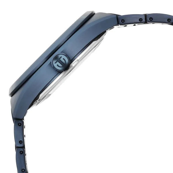 Titan 90221QM03 | Titan Nexus Skeletal Automatic Analog with Blue Dial Blue Stainless Steel Strap Watch for Men