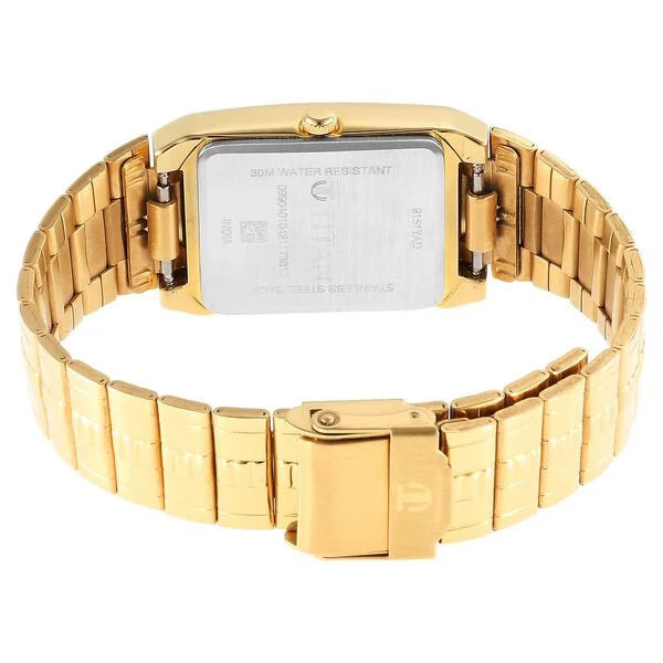 Titan 9151YM07 | Titan Karishma Analog Champagne Dial Watch for Men