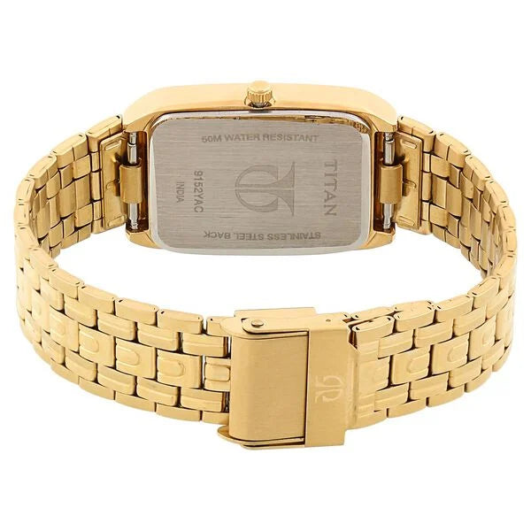 Titan 9152YM03 | Titan Analog with Date Dial Metal Strap watch for Men
