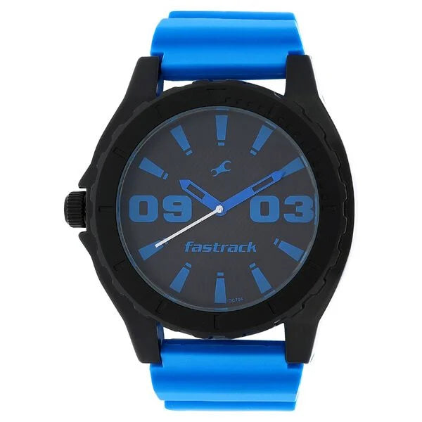 Fastrack NE9462AP03J | Fastrack Quartz Analog Black Dial Plastic Strap Watch for Guys