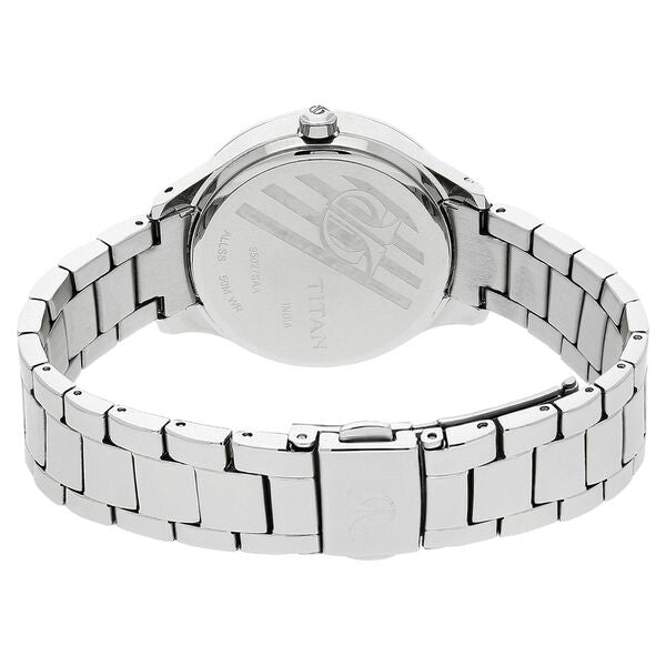Titan 95027SM03J | Titan Quartz Analog Green Dial Stainless Steel Strap Watch for Women