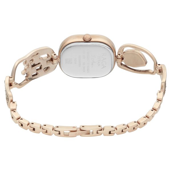 Titan 95098WM01 | Titan Raga I Am Quartz Analog White Dial Metal Strap for Women