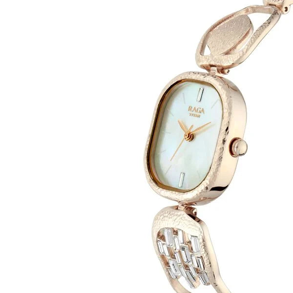 Titan 95098WM02 | Titan Raga I Am Mother of Pearl Dial Women Watch With Metal Strap