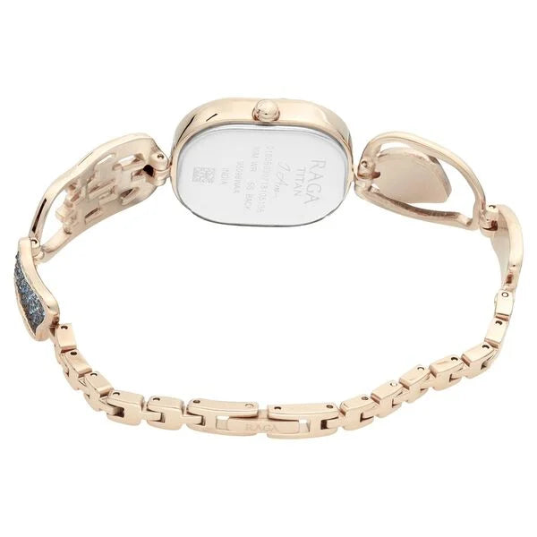 Titan 95098WM02 | Titan Raga I Am Mother of Pearl Dial Women Watch With Metal Strap