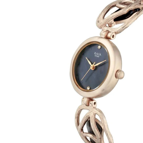 Titan 95099WM02 | Titan Raga I Am Mother of Pearl Dial Women Watch With Metal Strap