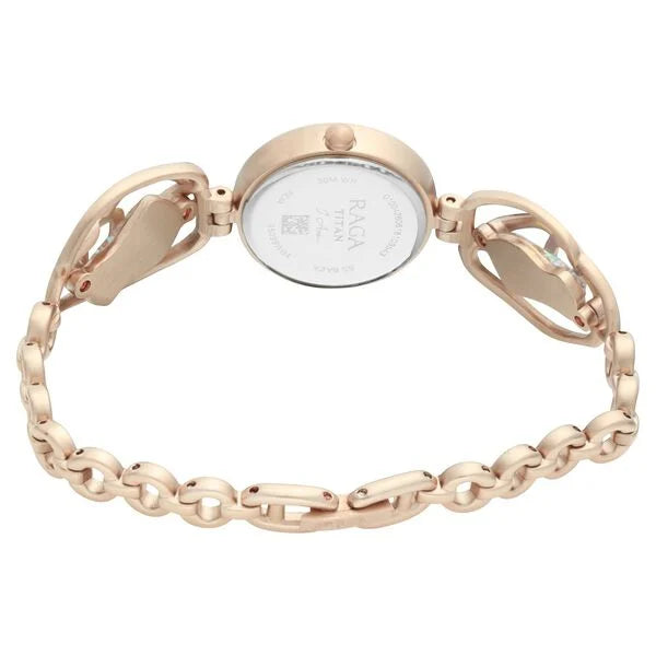 Titan 95099WM02 | Titan Raga I Am Mother of Pearl Dial Women Watch With Metal Strap