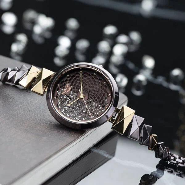 Titan 95121KM01 | Titan Raga Facets Brown Dial Analog Stainless Steel Strap watch for Women
